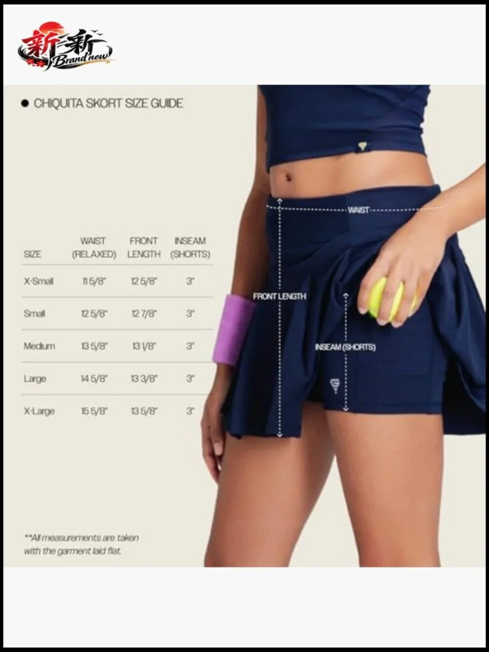 4-Way Stretch Skort with Ball Pockets & Reflective Logo for Tennis